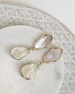 Aros nácar y perla barroca gold - Miniatura 3