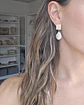 Aros circonitas y perla barroca - Miniatura 2