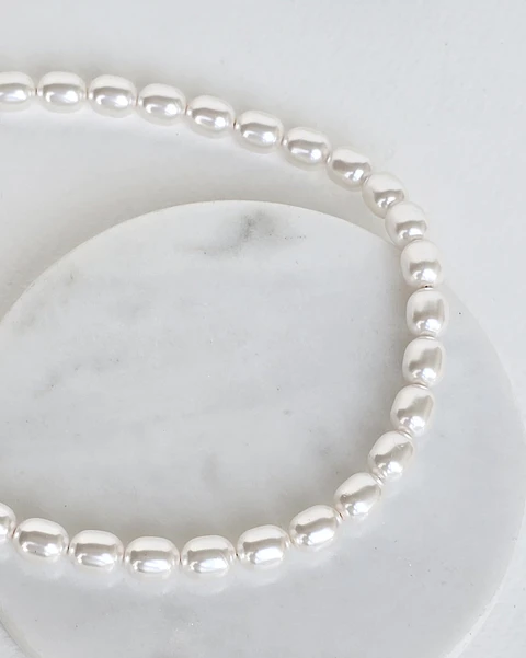 Choker perlas fantasía