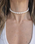 Choker perlas fantasía