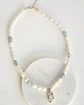 Collar perlas, agua marina y perla barroca - Miniatura 2