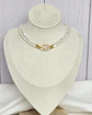 Choker perlas arroz centro vintage - Miniatura 3