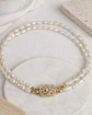Choker perlas arroz centro vintage - Miniatura 1
