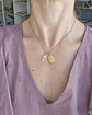 Collar virgen de los rayos con cruz circonitas - Miniatura 3