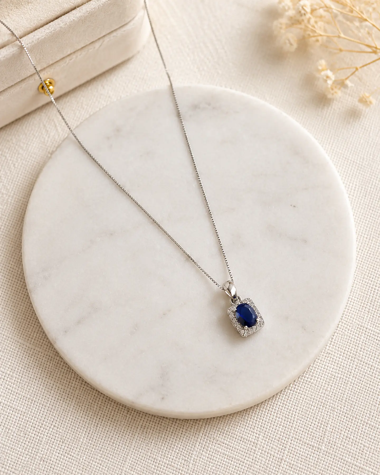 Collar cristal azul 1