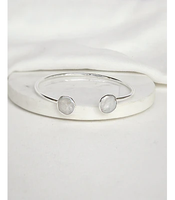 Esclava perlas redondas plata