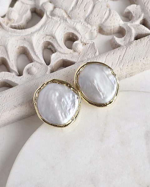 Aros perlas barrocas