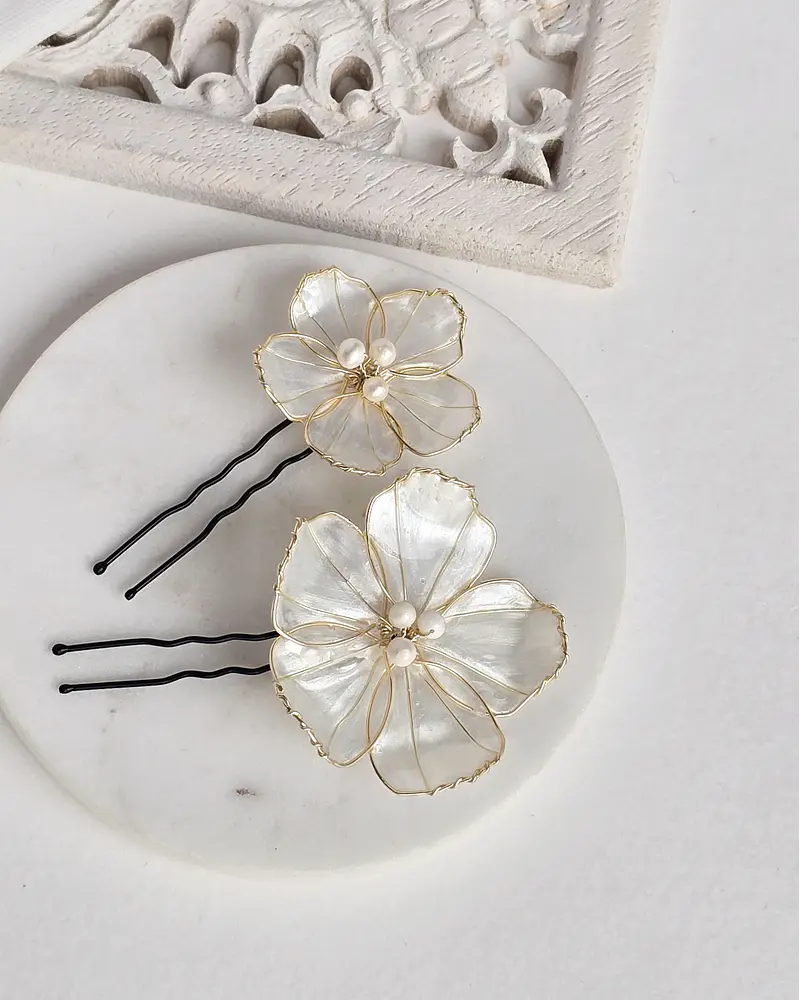 Pins de 2 flores anacaradas