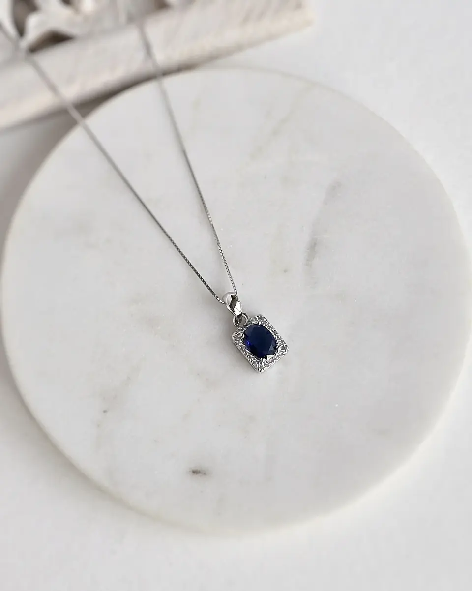 Collar cristal azul 2