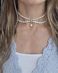 Choker perlas con centro vintage y perla - Miniatura 4