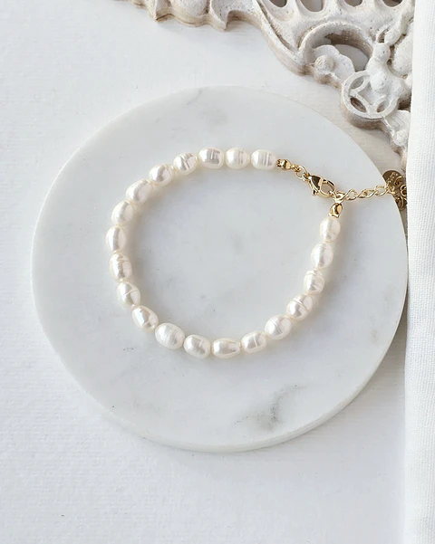 Pulseras perlas de río