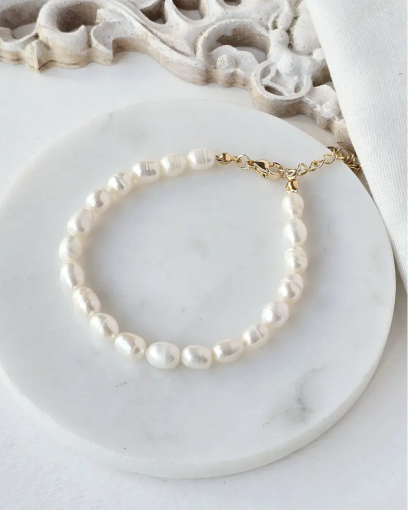 Pulseras perlas de río