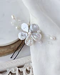 Pin flor perlas barrocas - Miniatura 3