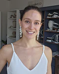 Aros perlas bordados