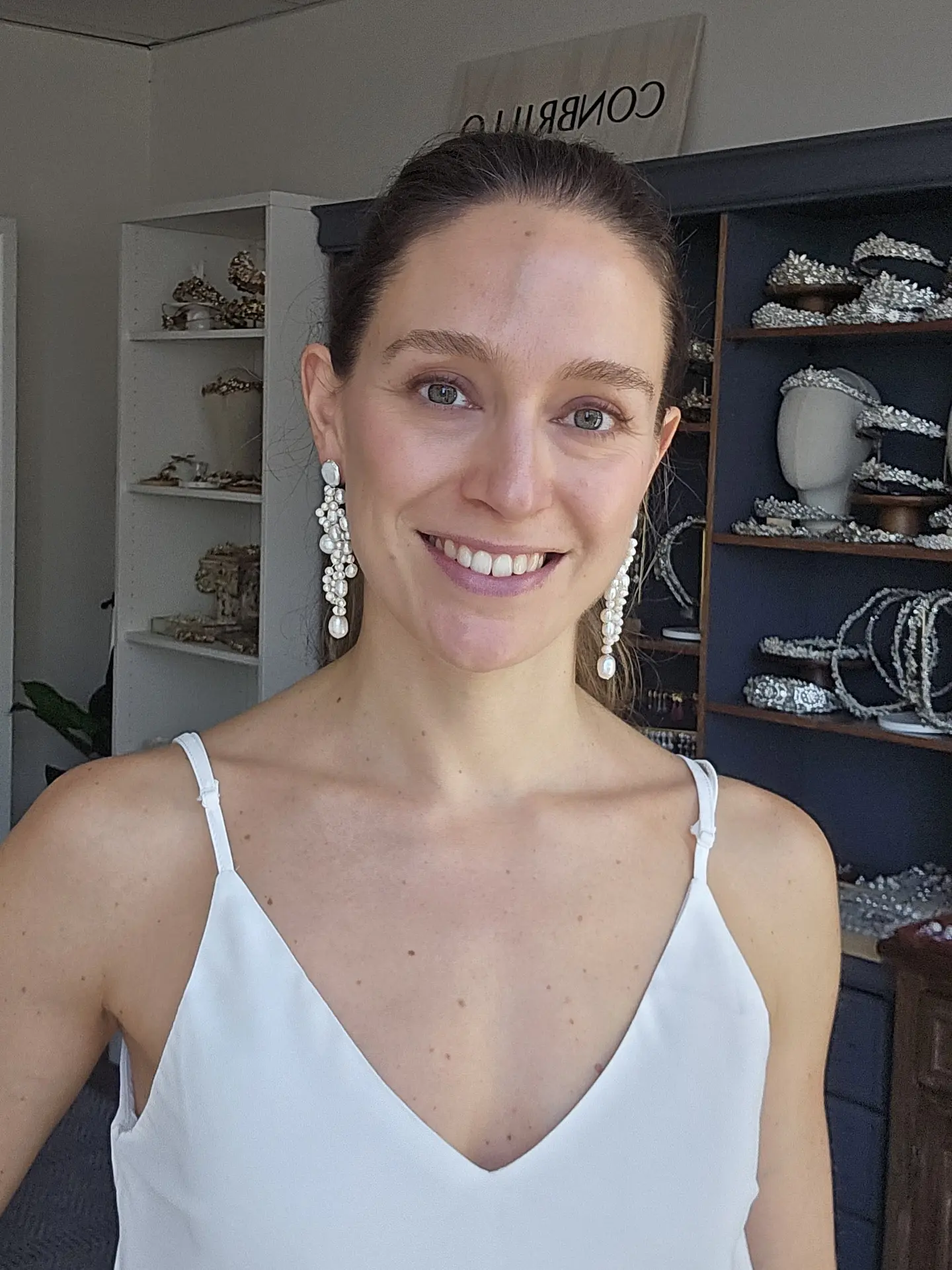 Aros perlas bordados 4