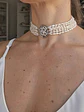 Choker grande 6 vueltas centro vintage - Miniatura 3