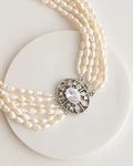 Choker grande 6 vueltas centro vintage