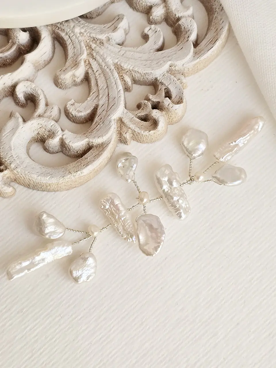 Tocado perlas irregulares 1
