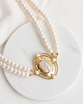 Choker perlas con perla barroca