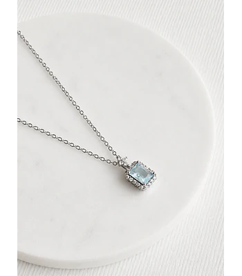 Collar circonitas y cristal celeste