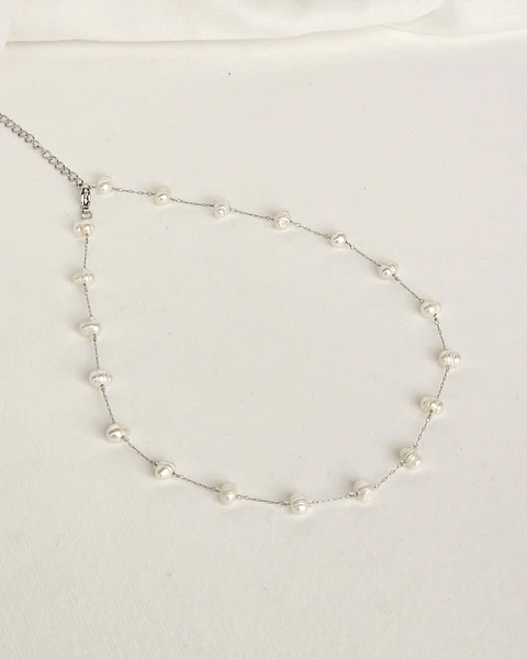 Collar perlas naturales
