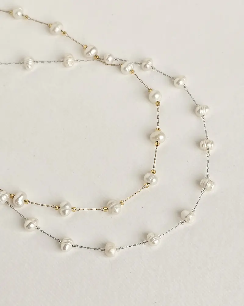 Collar perlas naturales