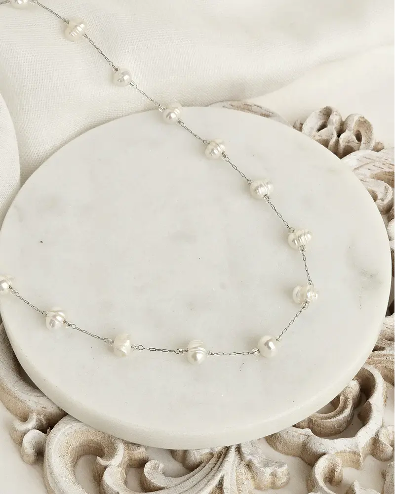 Collar perlas naturales