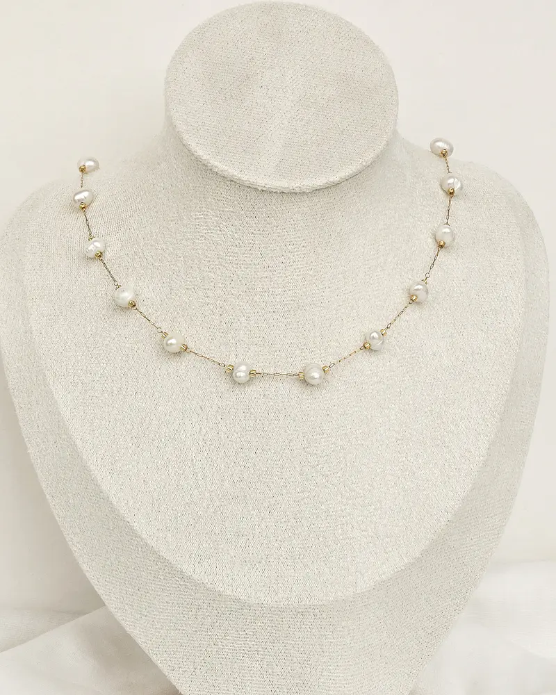 Collar perlas naturales