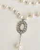 Rosario XL perlas y cruz con virgen de nácar - Miniatura 2