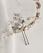 Tocado perlas y hojas silver - Miniatura 2