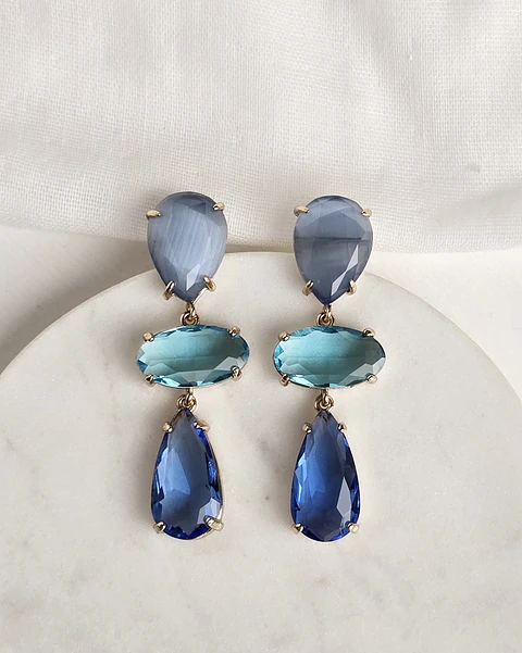 Aros azules con calipso distintas formas