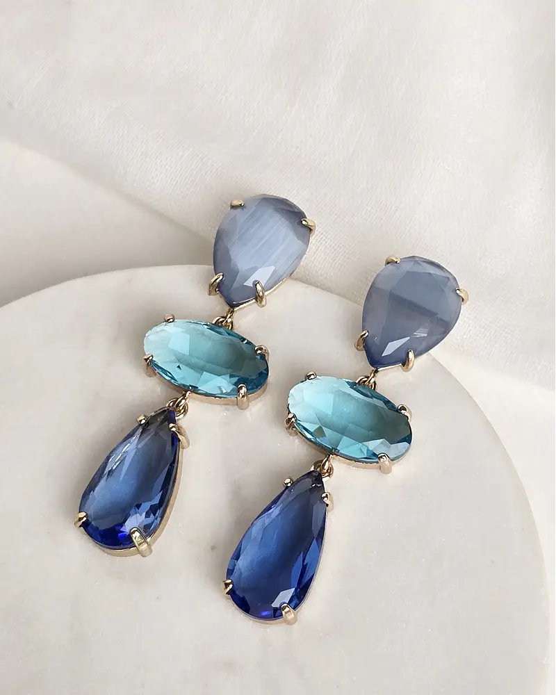 Aros azules con calipso distintas formas