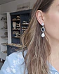 Aros con perla y cristal azul - Miniatura 3