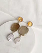 Aros amarillos con perla natural - Miniatura 2