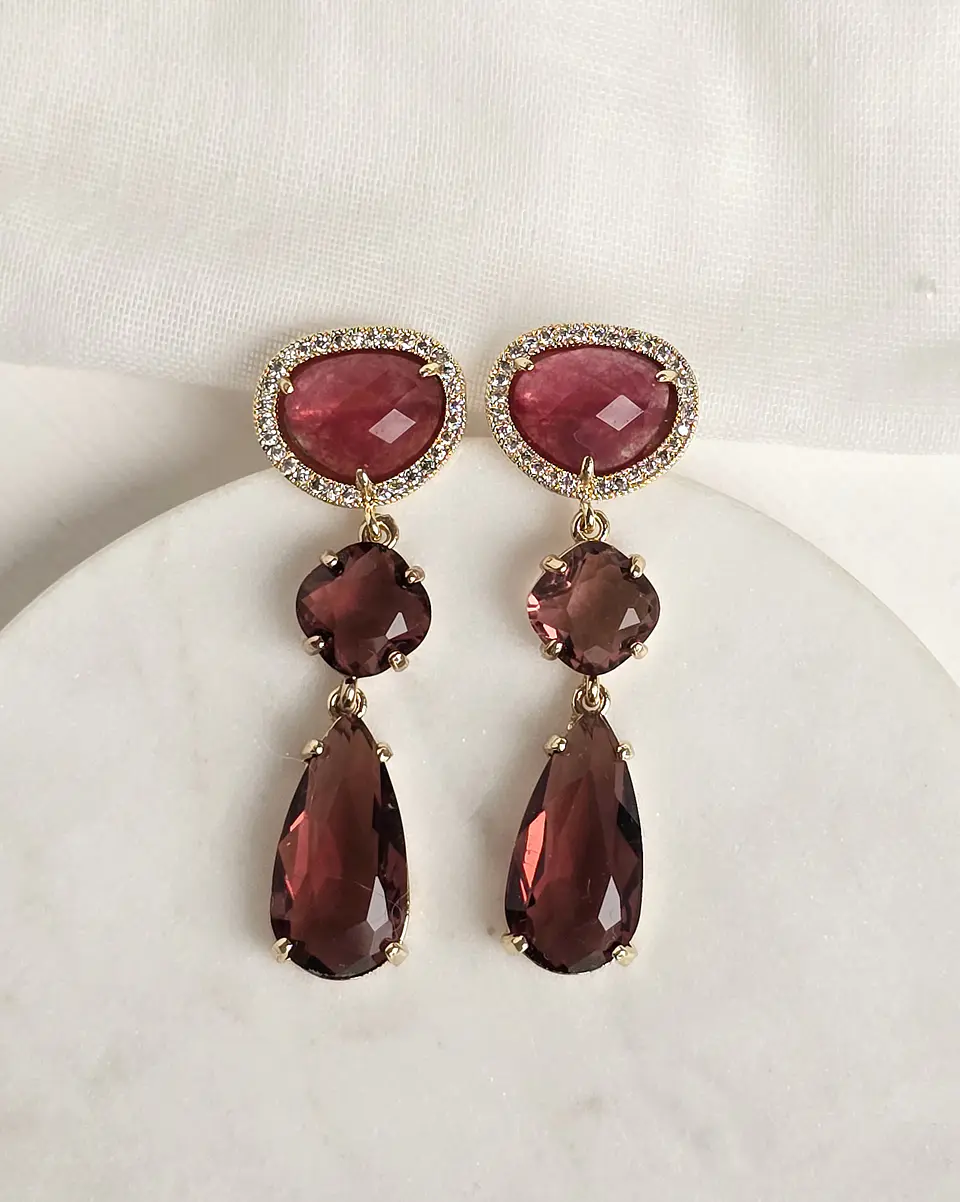 Aros frambuesa y burdeo 1