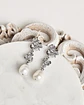 Aros doble flor y perla natural - Miniatura 1