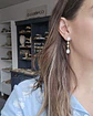 Aros circonitas clásicos con perla natural - Miniatura 3