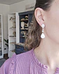 Aros circonitas y perla natural barroca - Miniatura 3