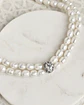 Choker perlas doble con centro vintage 2 - Miniatura 5