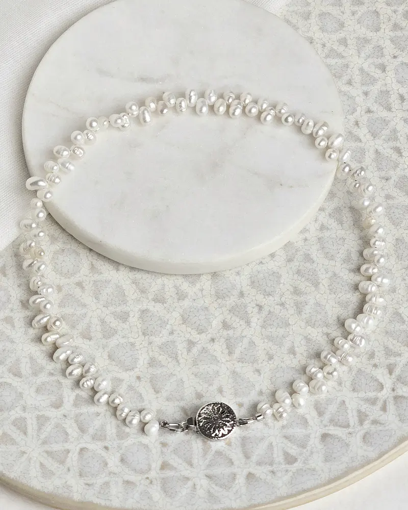 Choker perlas irregulares