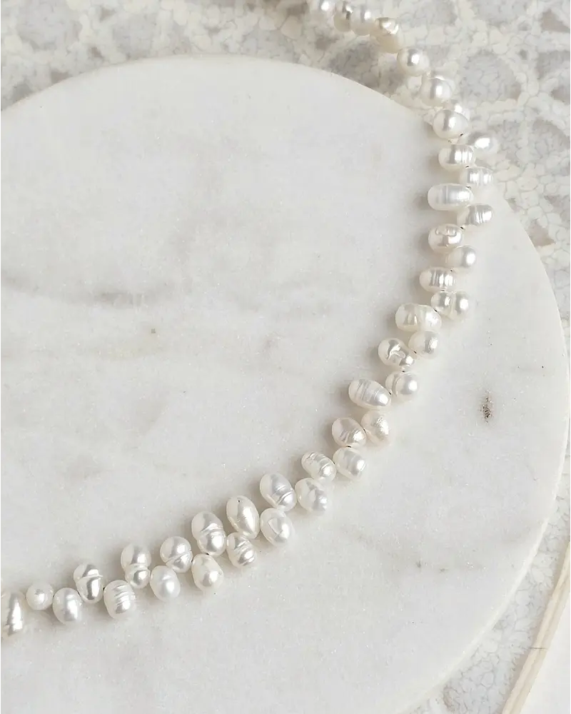Choker perlas irregulares