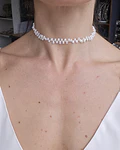 Choker perlas irregulares