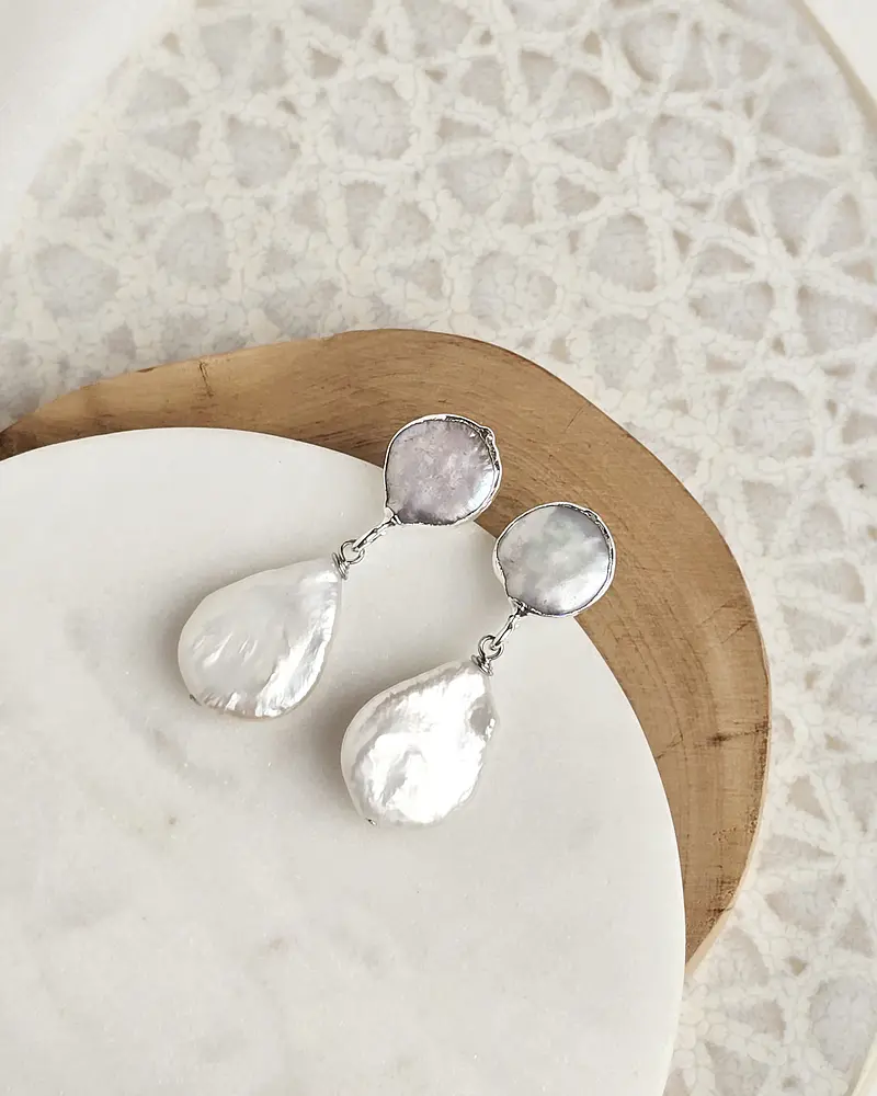 Aros perlas barrocas