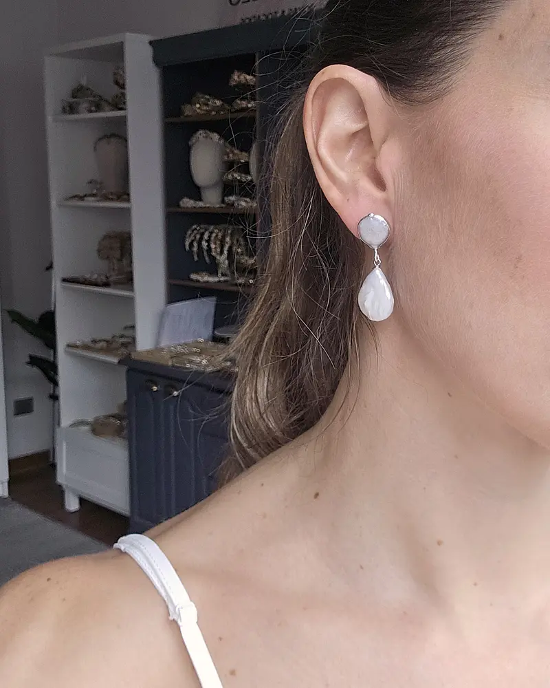Aros perlas barrocas