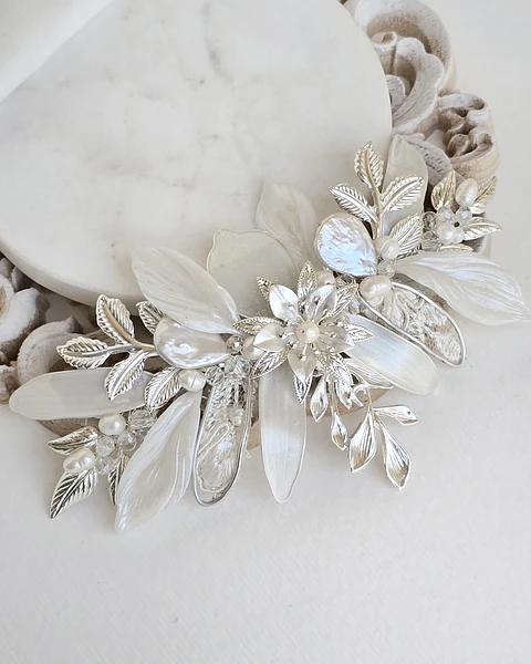 Tocado multi técnica silver 13,5 cms
