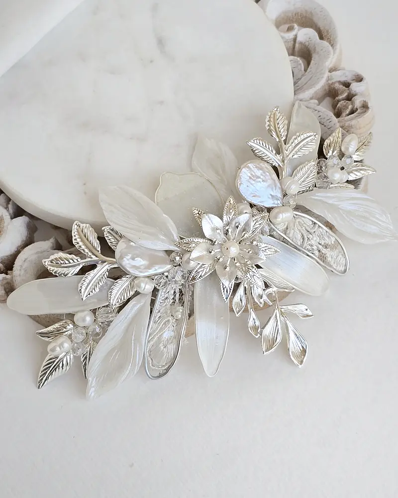 Tocado multi técnica silver 13,5 cms