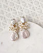 Aros de perla con racimo gold - Miniatura 1