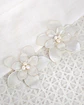 Set 2 pines flores de 6 cms plateado - Miniatura 1