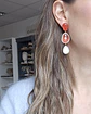 Aros doble color con perla barroca - Miniatura 12