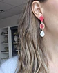 Aros doble color con perla barroca - Miniatura 11